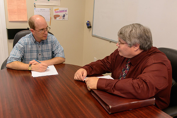 Client with Staff