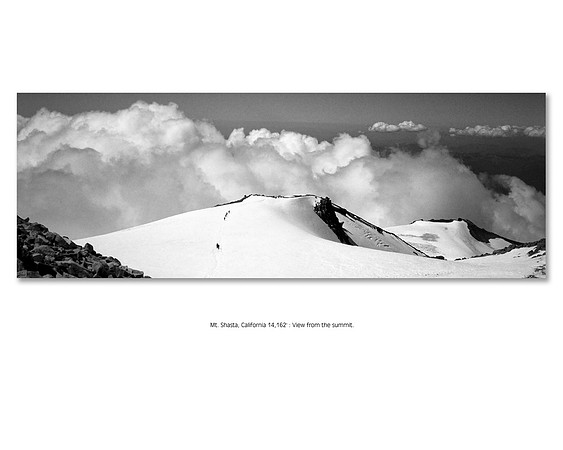 Mt Shasta "View From the Summit"