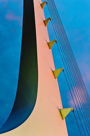 sunset on The Sundial Bridge